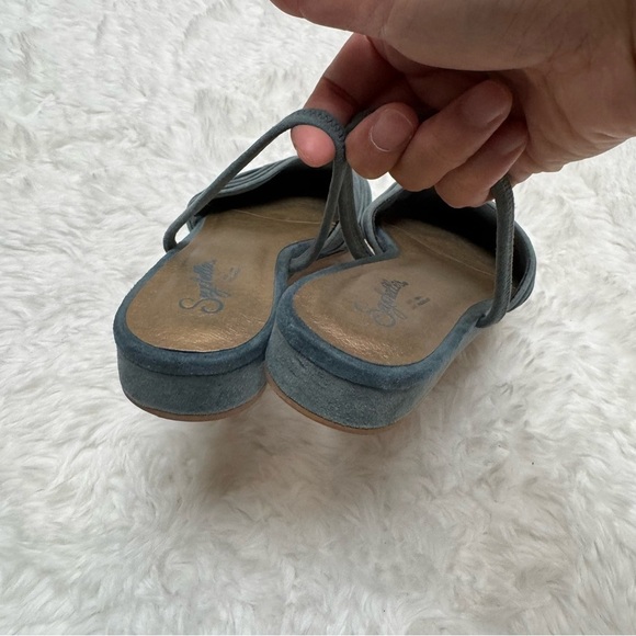 Seychelles Dusty Blue Pointed Toe Slingback Shoes Size 6 - Picture 11 of 12